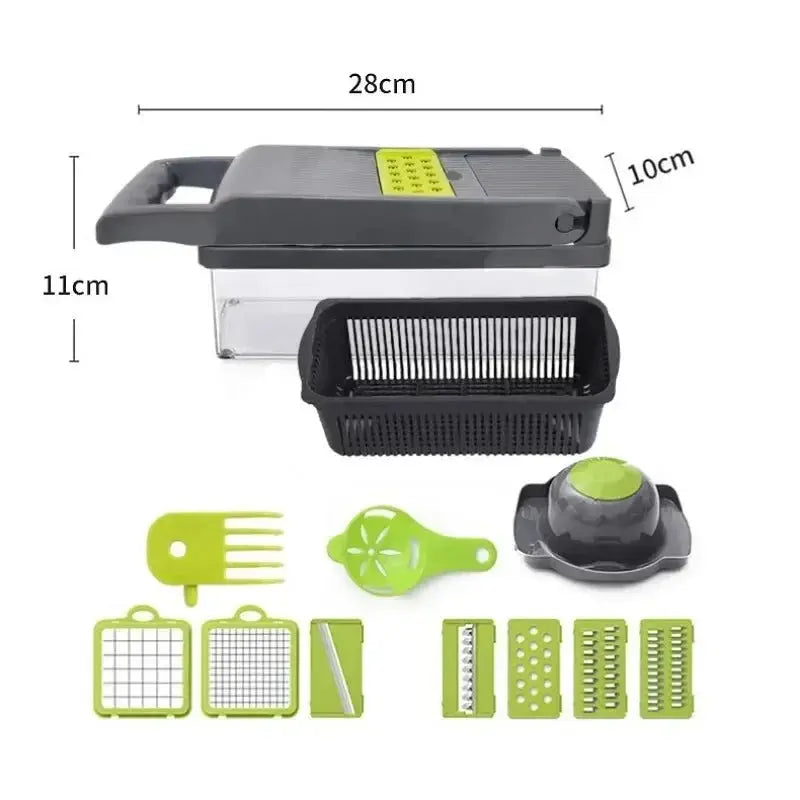 Hachoir Multifonction 12-en-1 pour Légumes Home and Kitchen