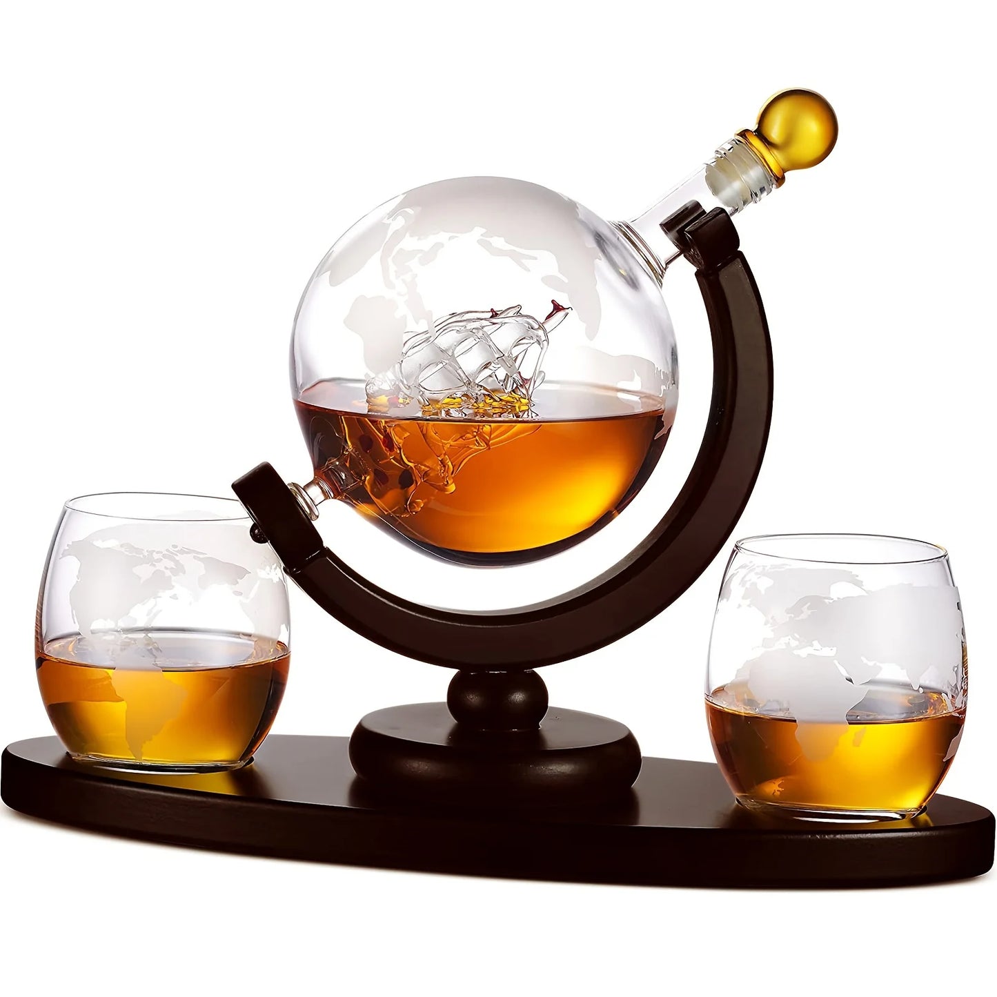 Set Decanter Globe Whisky
