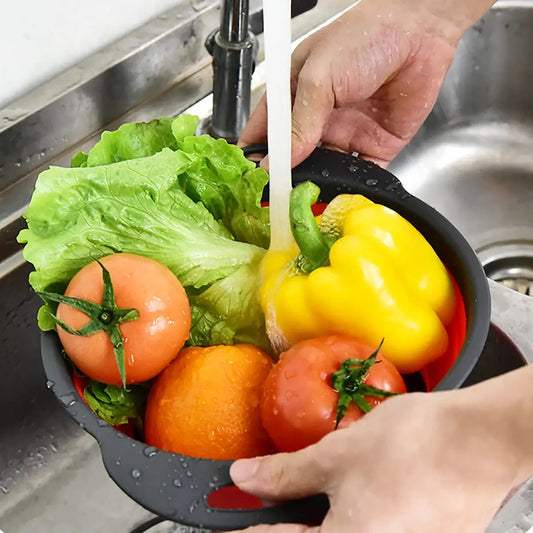 Panier Egouttoir Pliable - Fruits et Légumes Home and Kitchen
